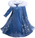 Premium Frozen Princes Elza Verkleedpak - Kinderkostuum Meisje - Verkleedkleding - Kostuum Maat 116-122