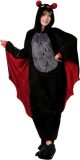 Vleermuis Onesie Pak Kostuum Outfit Huispak Jumpsuit Verkleedpak - Verkleedkleding - Halloween & Carnaval - SnugSquad - Kinderen & Volwassenen - Unisex - Maat M voor Lichaamslengte (160 - 167 cm)