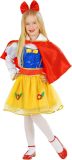 Widmann - Sneeuwwitje Kostuum - Glitter Prinses Sneeuwwitje - Meisje - rood,geel - Maat 104 - Carnavalskleding - Verkleedkleding