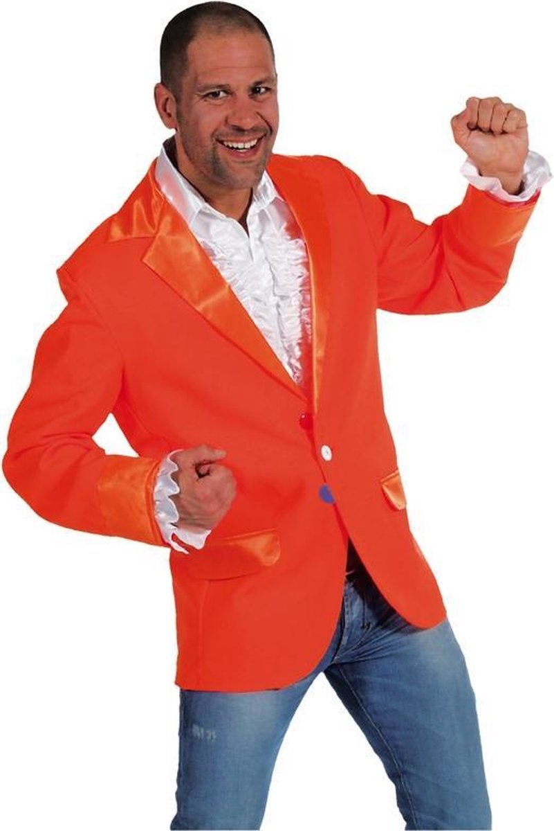 100% NL & Oranje Kostuum | Oranje Altijd Feest Holland Colbert Man | XL | Carnaval kostuum | Verkleedkleding