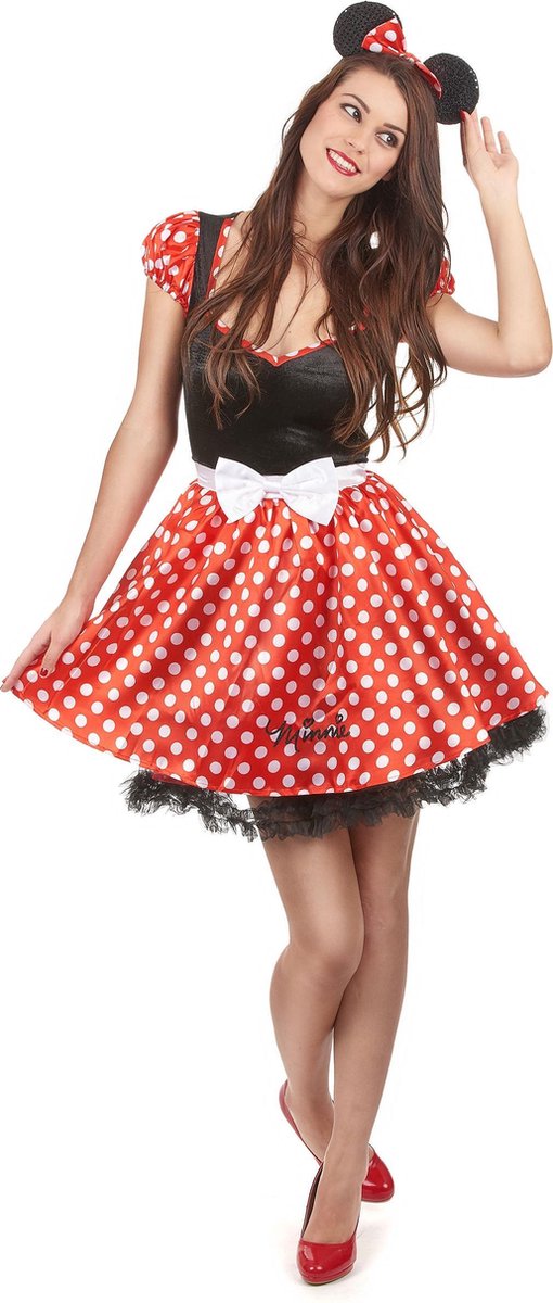 Disney Sassy Minnie Mouse - Kostuum Volwassenen - Maat M - 38/40 - Carnavalskleding