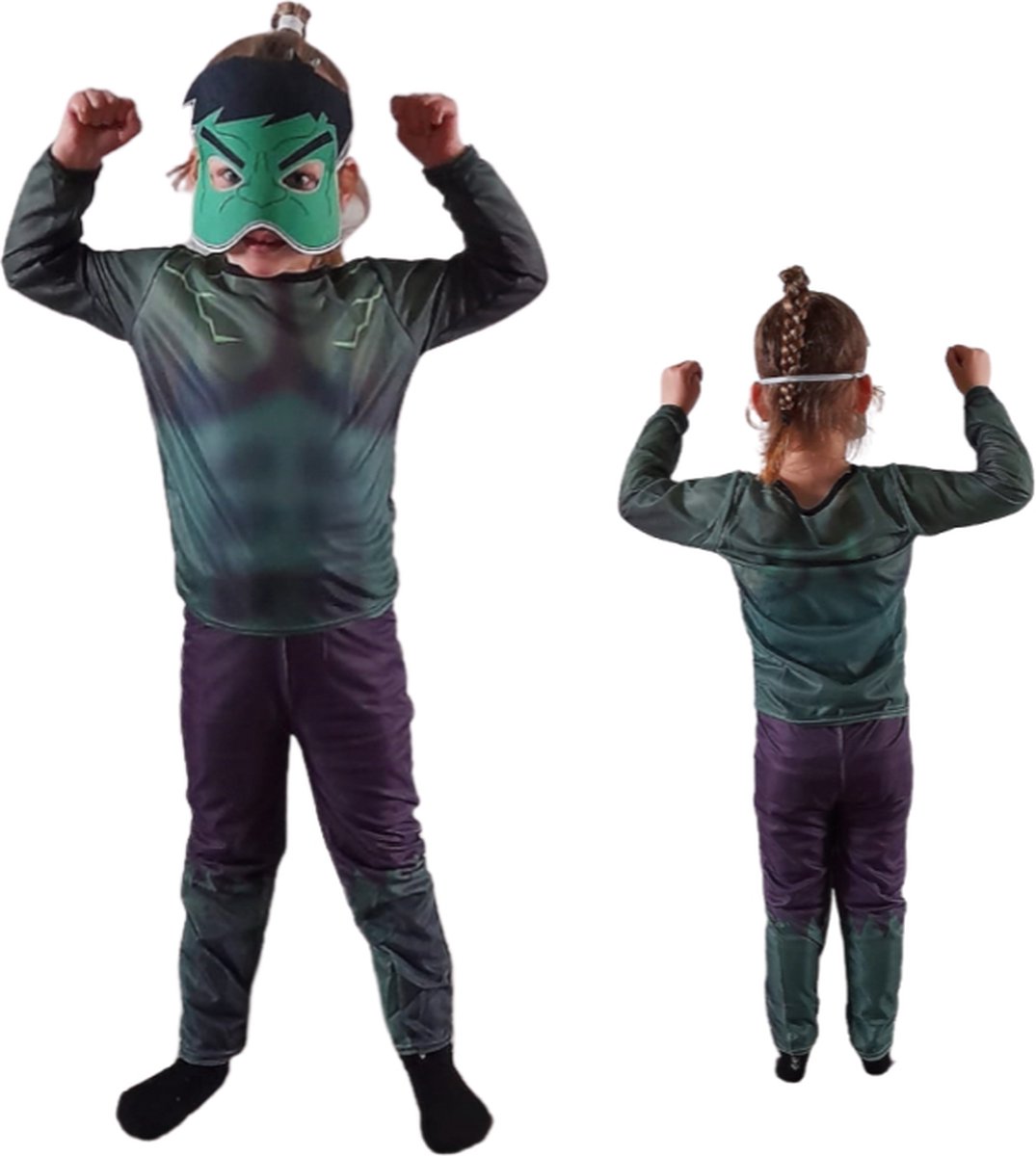 Hulk Kostuum Verkleedpak Verkleedkostuum 100-110CM Marvel Carnaval Superheld Super Hero