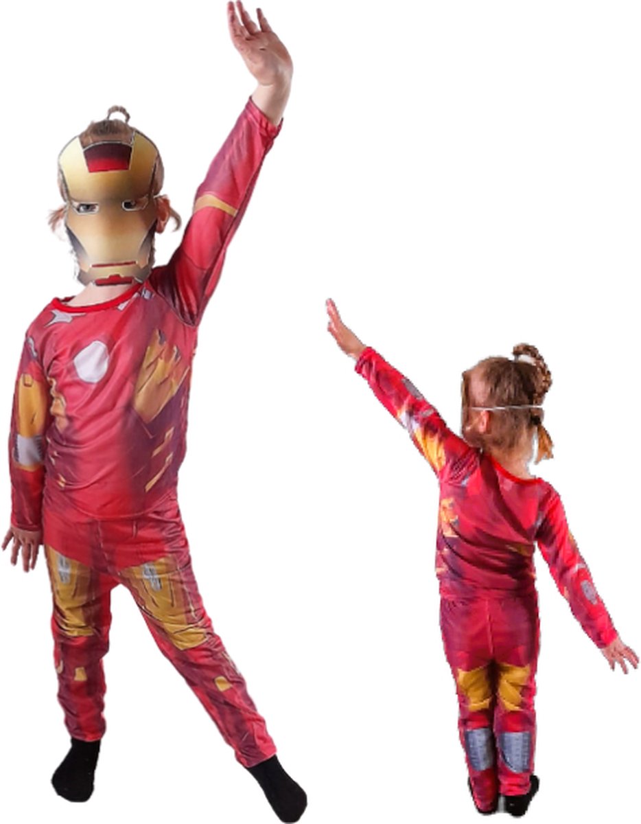 Iron Man Kostuum Verkleedpak Verkleedkostuum 100-110CM Marvel Carnaval Superheld Super Hero