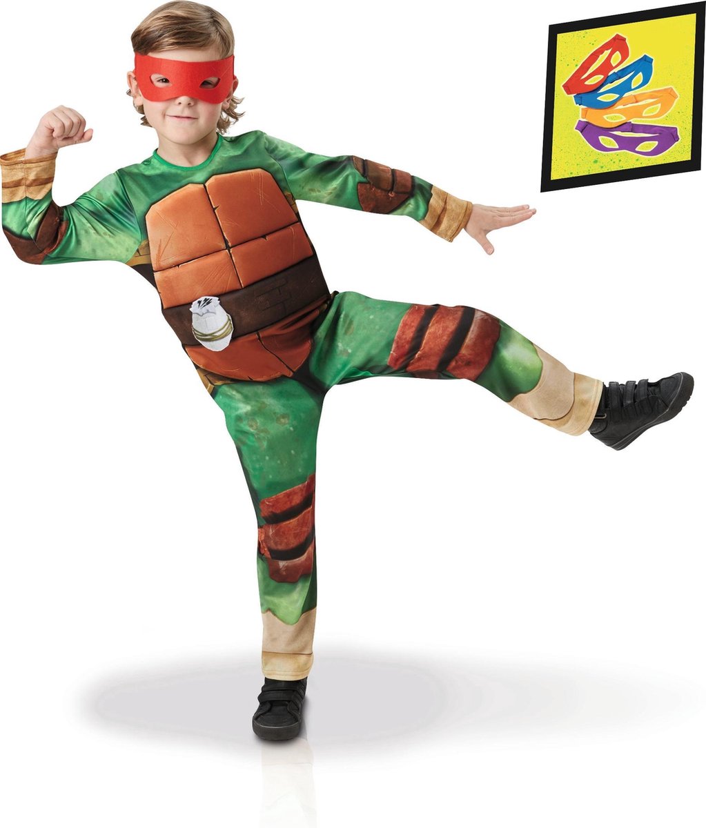 Luxe Ninja Turtles TMNT™ kostuum set voor kinderen - Verkleedkleding - Maat 98/104