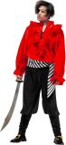 Widmann - Piraat & Viking Kostuum - Caraibische Piraat Pirata Kostuum Man - rood - Small - Carnavalskleding - Verkleedkleding