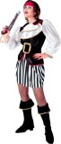 Widmann - Piraat & Viking Kostuum - Piratendame Luxe Caribbean Kostuum Vrouw - - XL - Carnavalskleding - Verkleedkleding