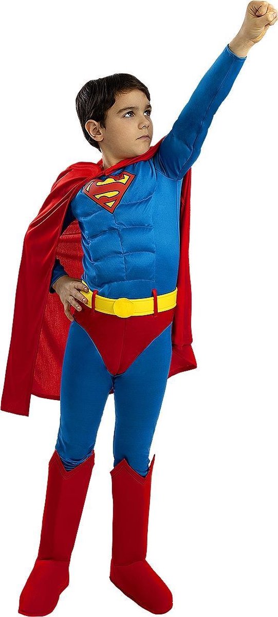 FUNIDELIA Deluxe Superman kostuum voor jongens - 5-6 jaar (110-122 cm)
