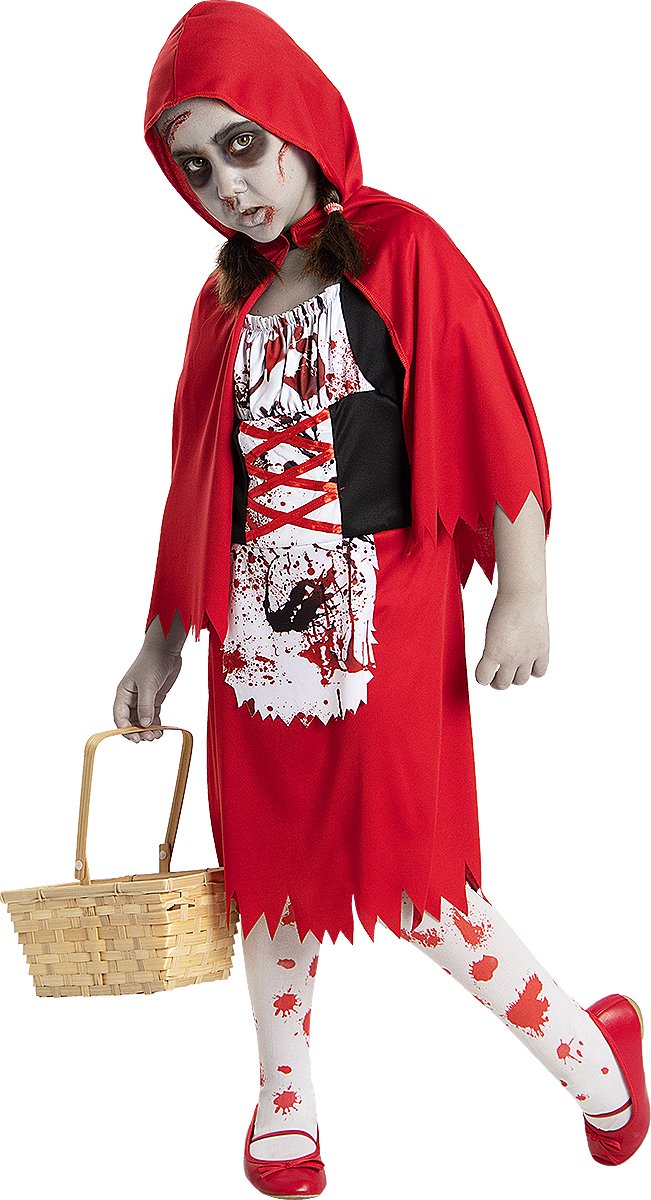 FUNIDELIA Zombie Roodkapje Kostuum Voor voor meisjes - Maat: 135 - 152 cm