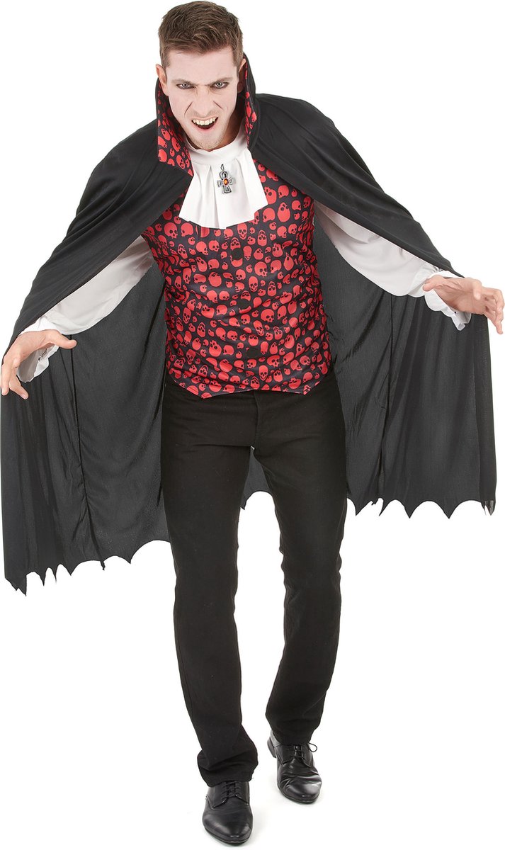 LUCIDA - Mr. Skull vampier kostuum voor mannen - S