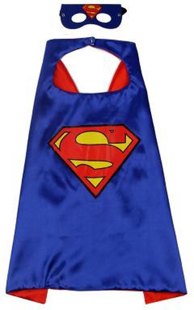 Luxe Superman Kostuum - Kinderkostuum - Cape & Masker Superheld - Verkleden - Verkleedpak - Verkleedkleding - Halloween
