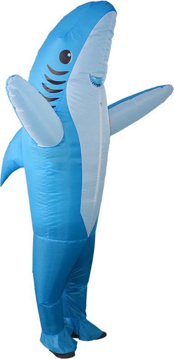 Opblaasbaar haai kostuum | Carnaval | Met ingebouwde ventilator