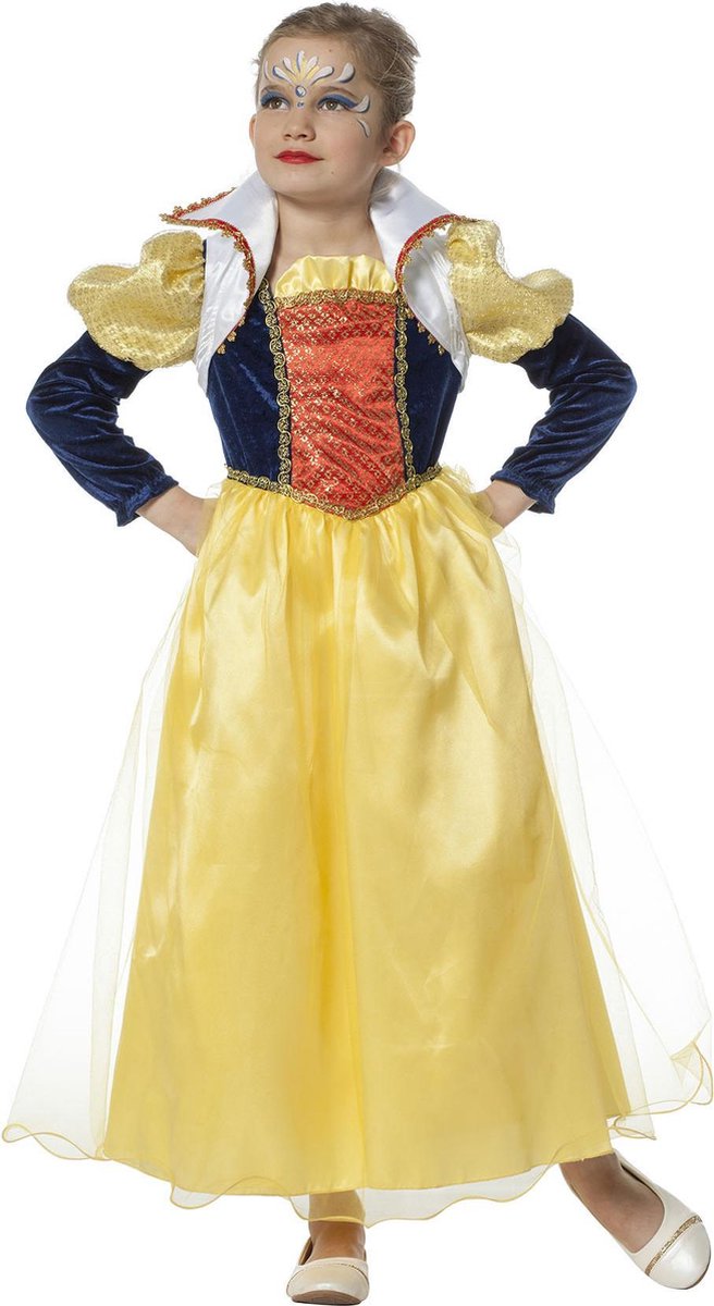 Sneeuwwitje Kostuum | Sprookjesprinses Lang Mooiste Van Het Land | Meisje | Maat 128 | Carnavalskleding | Verkleedkleding