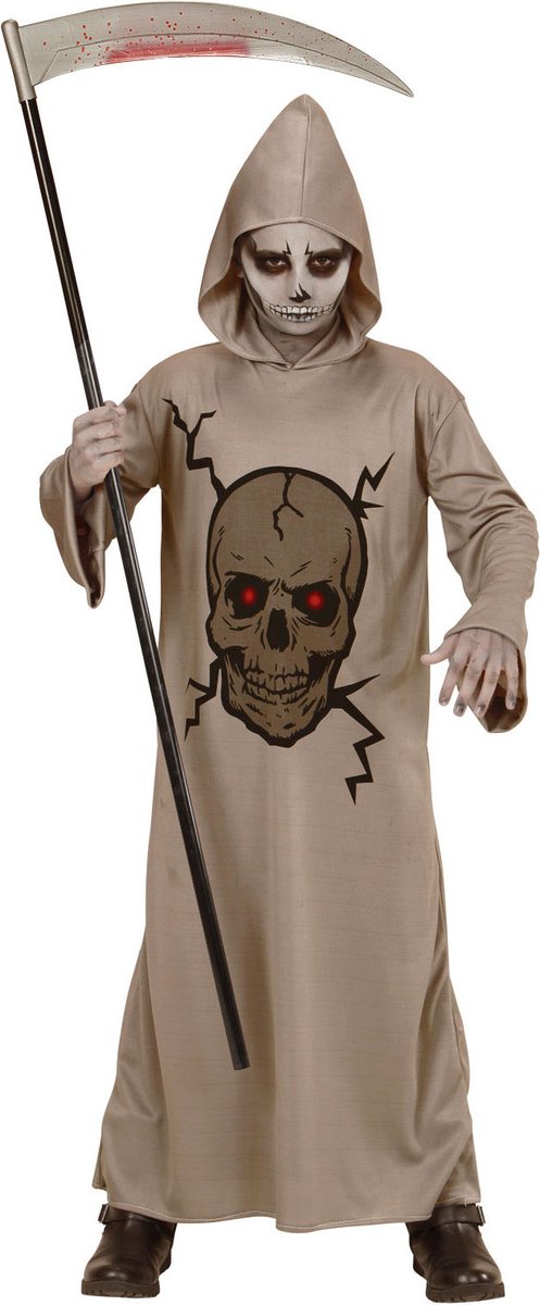 WIDMANN - Skelet reaper kostuum voor kinderen - 140 (8-10 jaar)