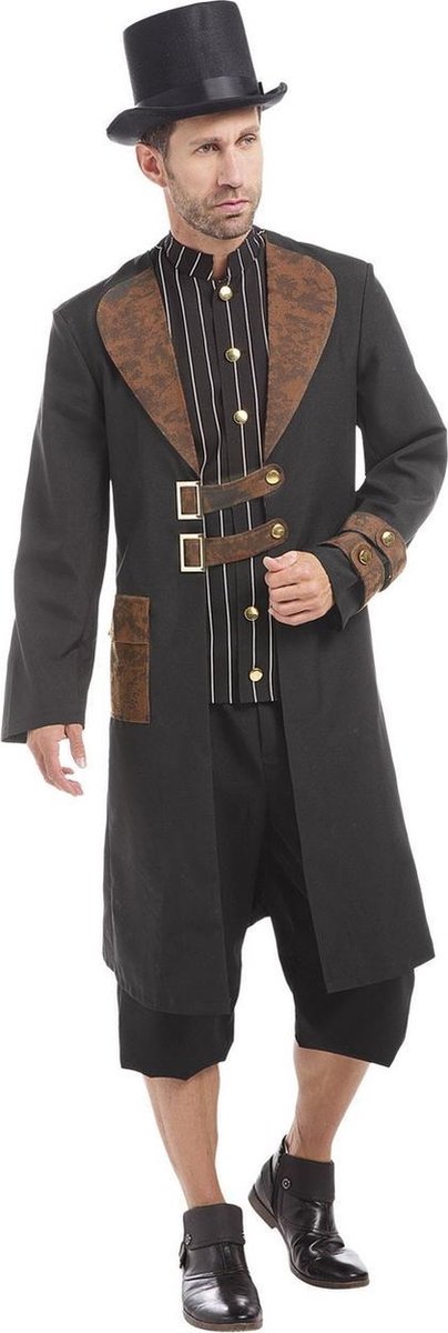 Widmann - Steampunk Kostuum - Techo Wacko Steampunk - Man - bruin,zwart - Large - Carnavalskleding - Verkleedkleding