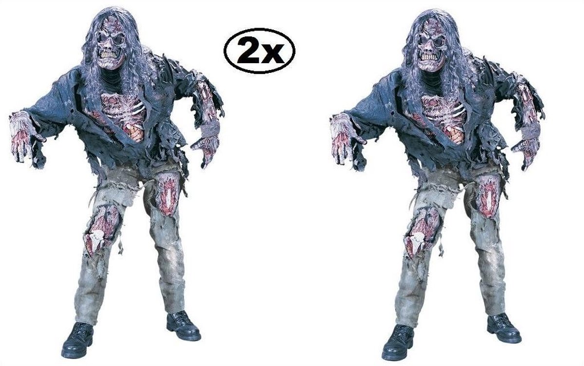2x Zombie Walking dead mt.M/L