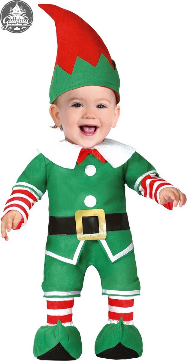 Baby elfen kerst kostuum.