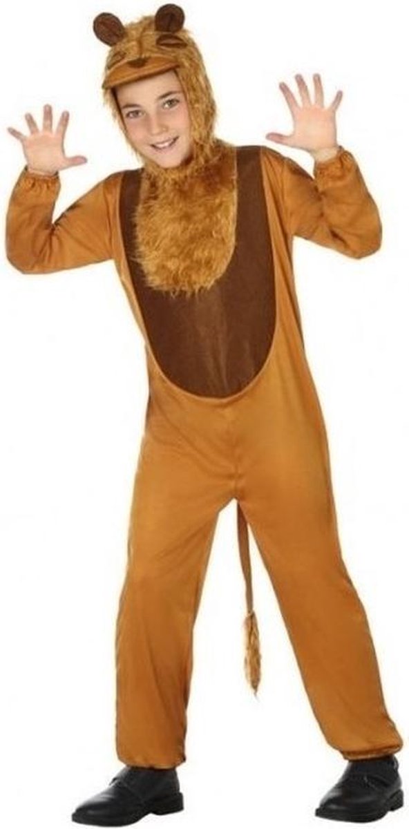Dierenpak leeuw onesie verkleedset/kostuum voor kinderen - carnavalskleding - voordelig geprijsd 116