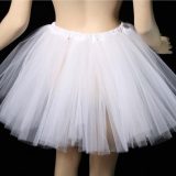 Dunne witte tule rokje petticoat tutu - wit - maat 68 74 80 86 92 98 - onderrok ballet rokje turnen engel