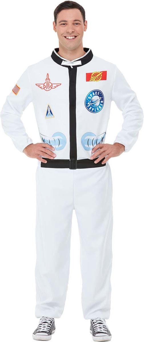 FUNIDELIA Astronaut kostuum voor vrouwen en mannen - Maat: L - Wit