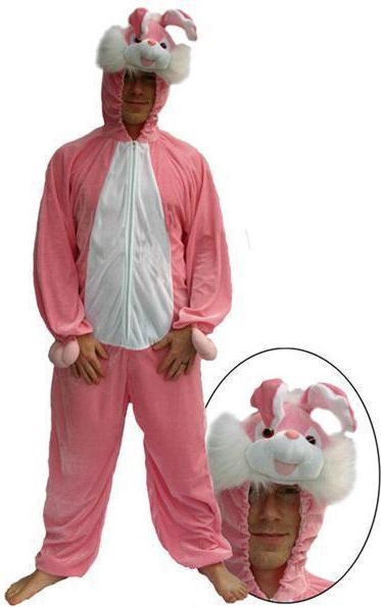 Kostuum roze konijn of paashaas M