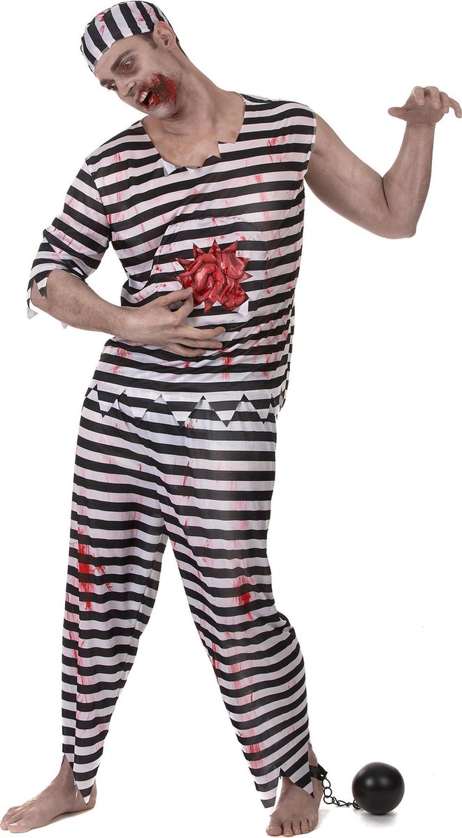 LUCIDA - Zombie gevangene kostuum voor mannen - L