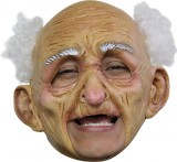 Masker van een oude man voor volwassenen Halloween - Verkleedmasker - One size