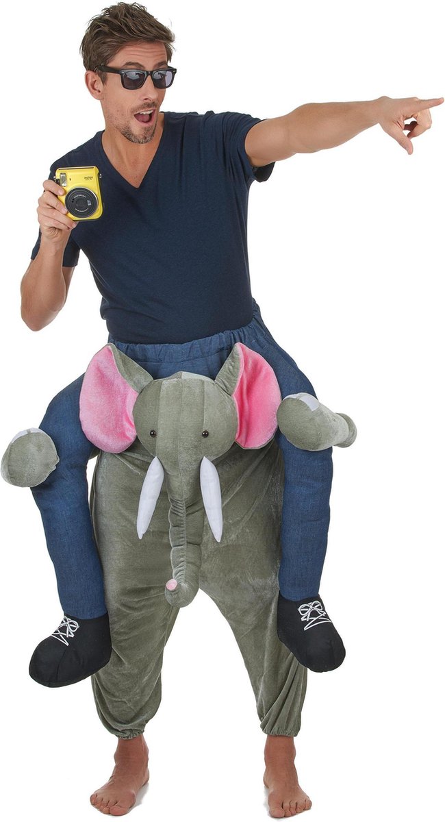NINGBO PARTY SUPPLIES - Man op rug van olifant kostuum voor volwassenen