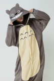 Onesie muis pak kigurumi rat kostuum grijs - maat L-XL - totoro jumpsuit huispak