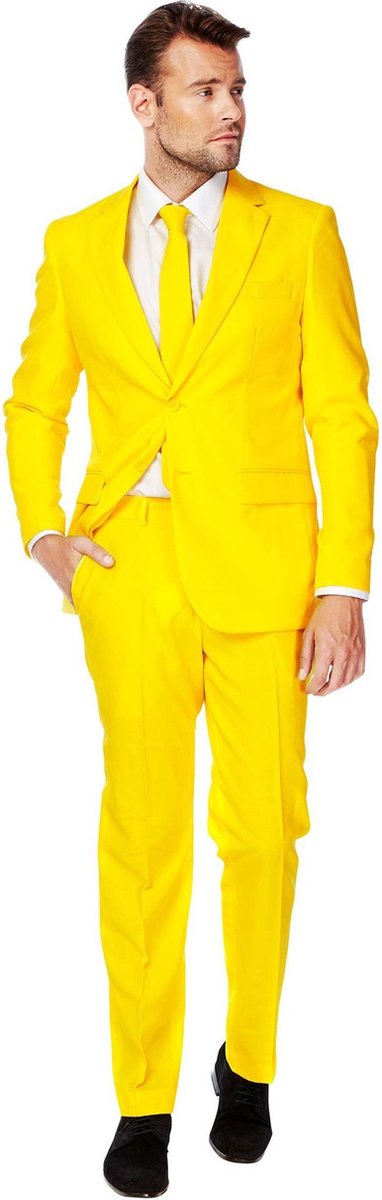OppoSuits Yellow Fellow - Mannen Kostuum - Geel - Feest - Maat 56