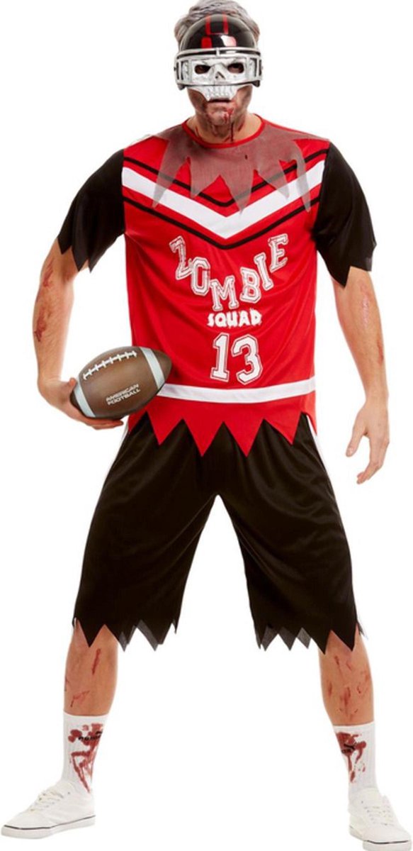 SMIFFYS - Zombie American Football speler kostuum voor mannen - XL - Volwassenen kostuums