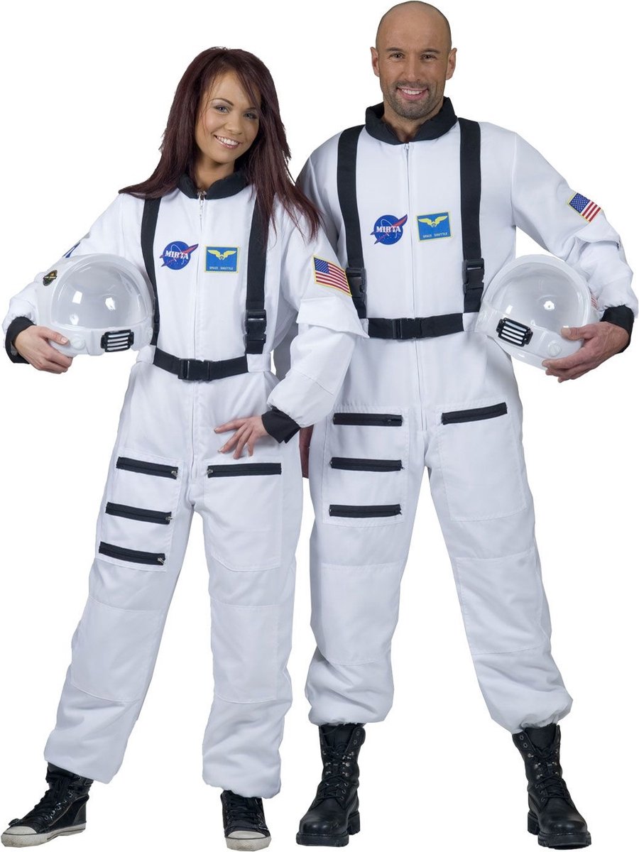 Verkleedpak ruimtevaarder astronaut man vrouw unisex Space Shuttle Commandant L