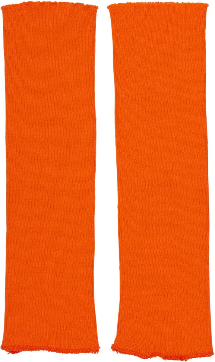 Widmann - 80s Hottie Beenwarmers Neon Oranje - Oranje - Carnavalskleding - Verkleedkleding