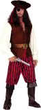 Widmann - Piraat & Viking Kostuum - Piraat Hoge Zeeen Bandido Kostuum Man - Bruin - XXL - Carnavalskleding - Verkleedkleding