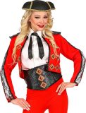 Widmann - Spaans & Mexicaans Kostuum - Sierlijke Stierenvechter Torera Tanja Vrouw - Rood - Large - Carnavalskleding - Verkleedkleding