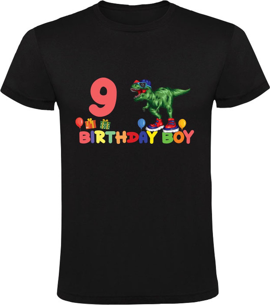 Birthday boy 9 jaar Kindershirt | Verjaardag | Jarig | Dino | Dinosaurus | World | Dinosauriërs