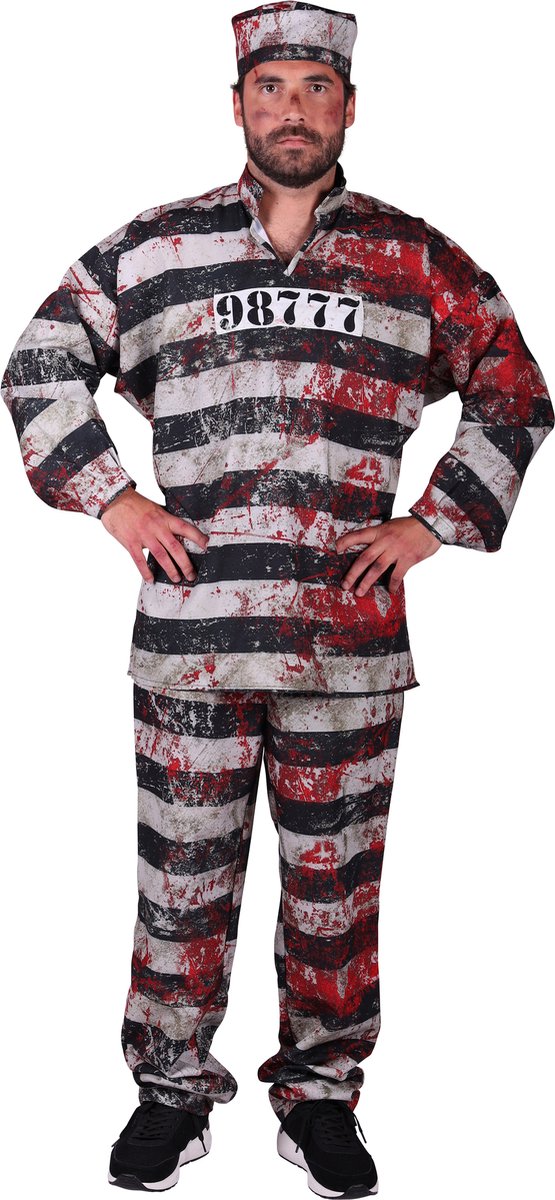 Bloody Prisoner Kostuum Man -Halloween Kostuum - Carnavalskostuum - Maat S