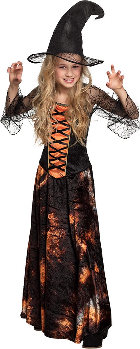 Boland - Kostuum Dazzling witch (10-12 jr) - Multi - 10-12 jaar - Kinderen - Heks - Halloween verkleedkleding - Heks