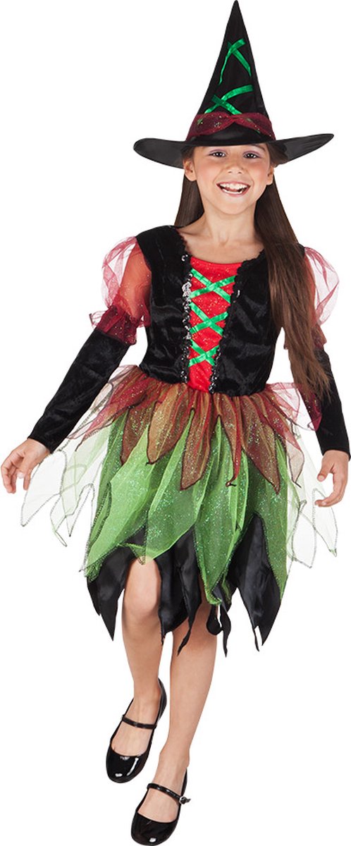 Boland - Kostuum Fairy witch (10-12 jr) - Multi - 10-12 jaar - Kinderen - Heks - Halloween verkleedkleding - Heks