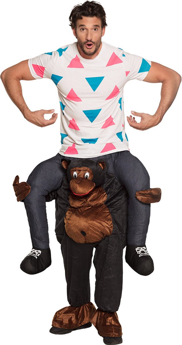 Boland - Kostuum Funny gorilla (one size) - Multi - One size - Volwassenen - Aap - Dieren