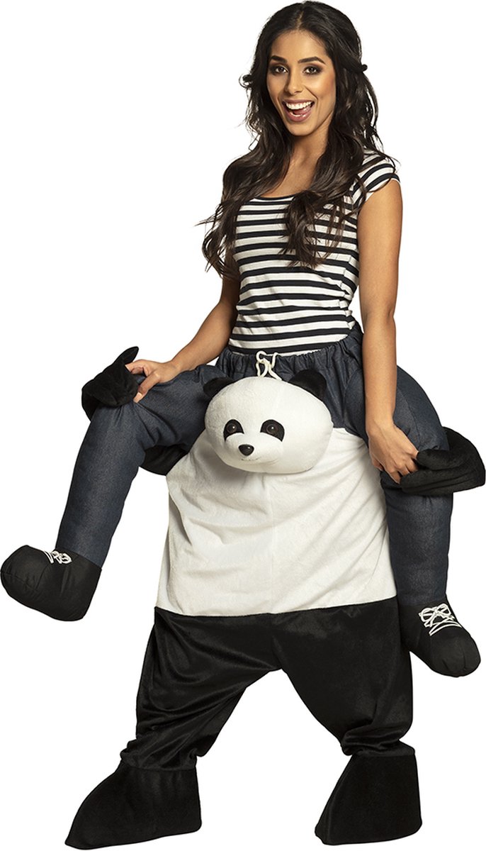 Boland - Kostuum Funny panda (one size) - Multi - One size - Volwassenen - Panda - Dieren