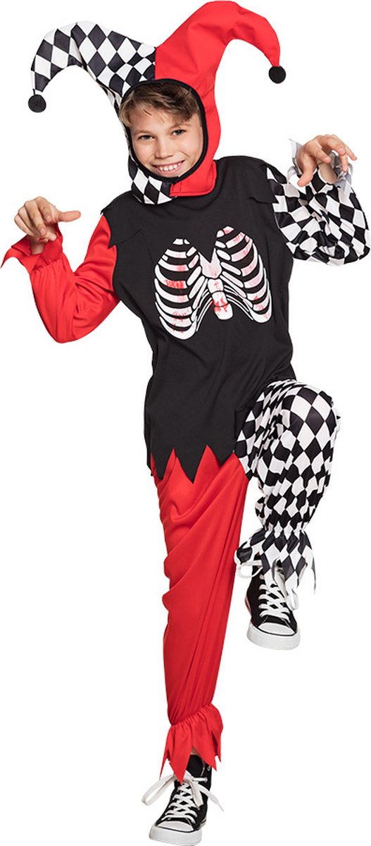 Boland - Kostuum Horror harlequin (4-6 jr) - Multi - 4-6 jaar - Kinderen - Clown - Halloween verkleedkleding - Horror clown