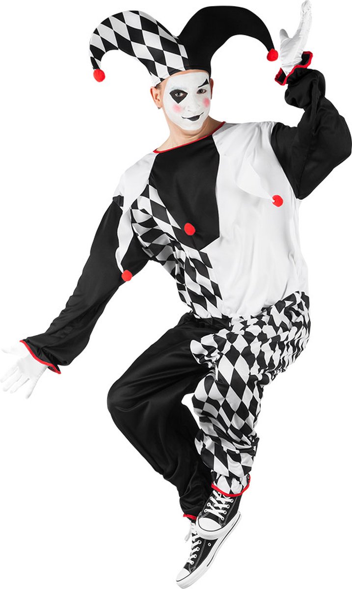 Boland - Kostuum Jester (M/L) - Multi - M/L - Volwassenen - Joker - Clown - Circus