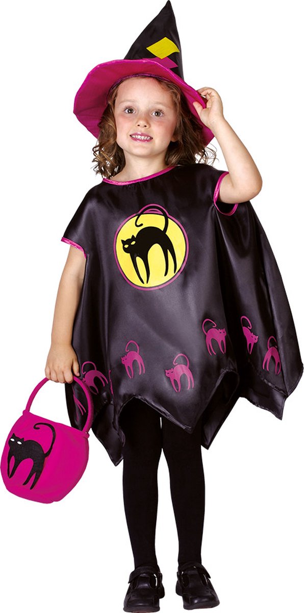 Boland - Kostuum Kitty witch (3-4 jr) - Multi - 3-4 jaar - Kinderen - Heks - Halloween verkleedkleding - Heks
