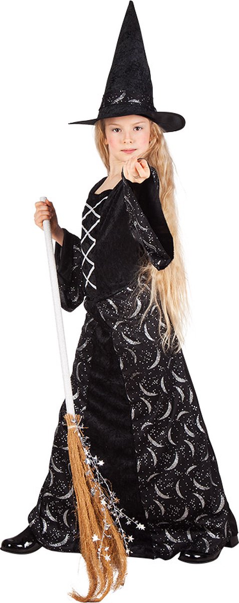 Boland - Kostuum Midnight witch (10-12 jr) - Multi - 10-12 jaar - Kinderen - Heks - Halloween verkleedkleding - Heks