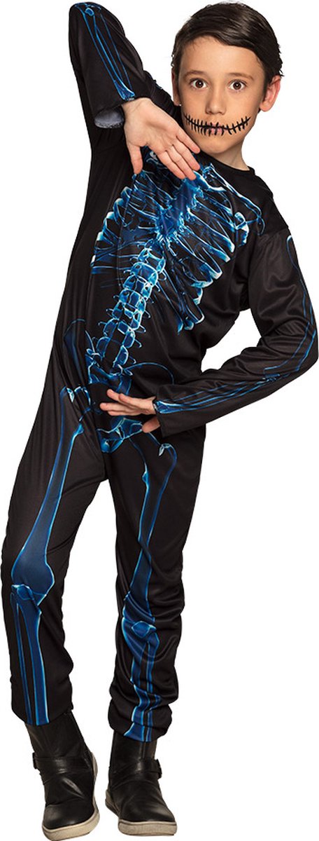 Boland - Kostuum Mr X-ray (10-12 jr) - Multi - 10-12 jaar - Kinderen - Skelet - Halloween verkleedkleding - Skelet