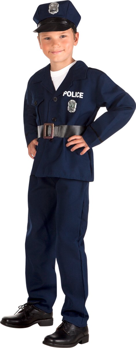 Boland - Kostuum Politieagent (10-12 jr) - Multi - 10-12 jaar - Kinderen - Agent - Politie en Boeven