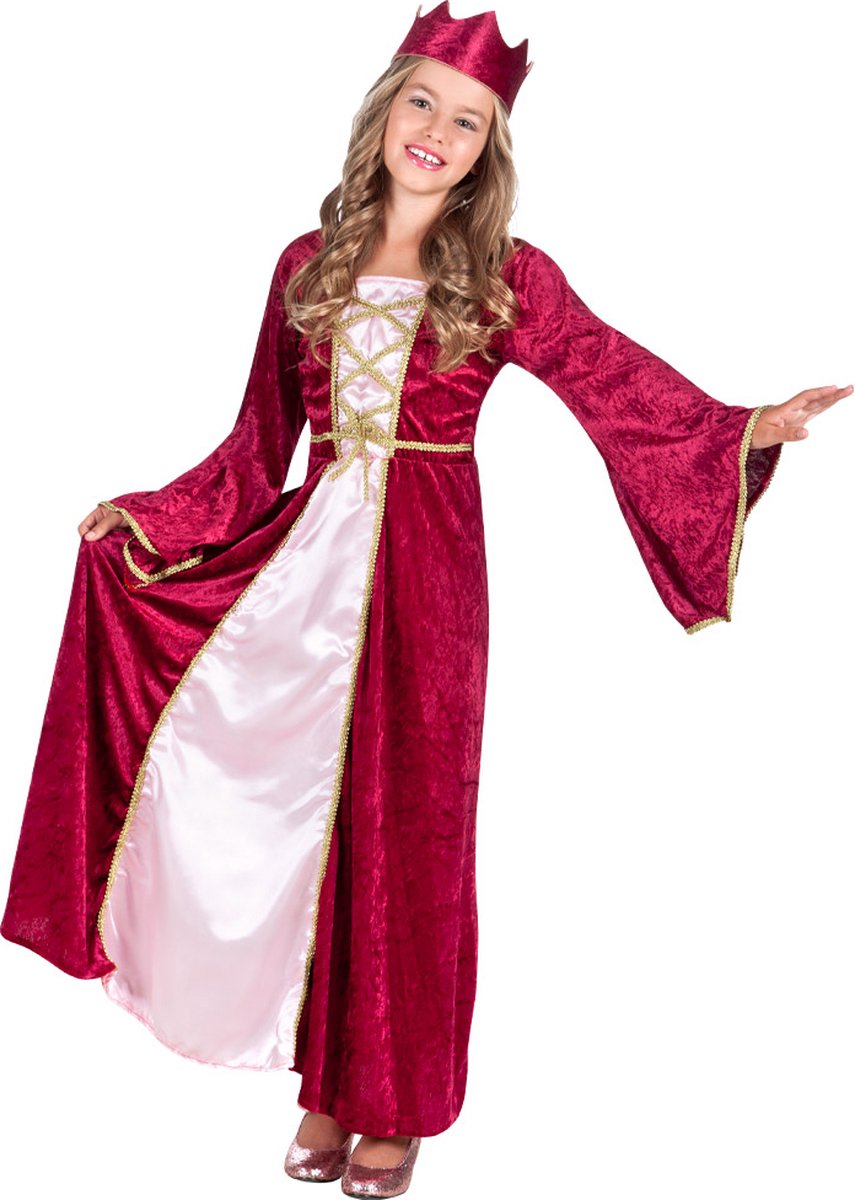 Boland - Kostuum Renaissance koningin (10-12 jr) - Multi - 10-12 jaar - Kinderen - Prinses - Prinsen en Prinsessen