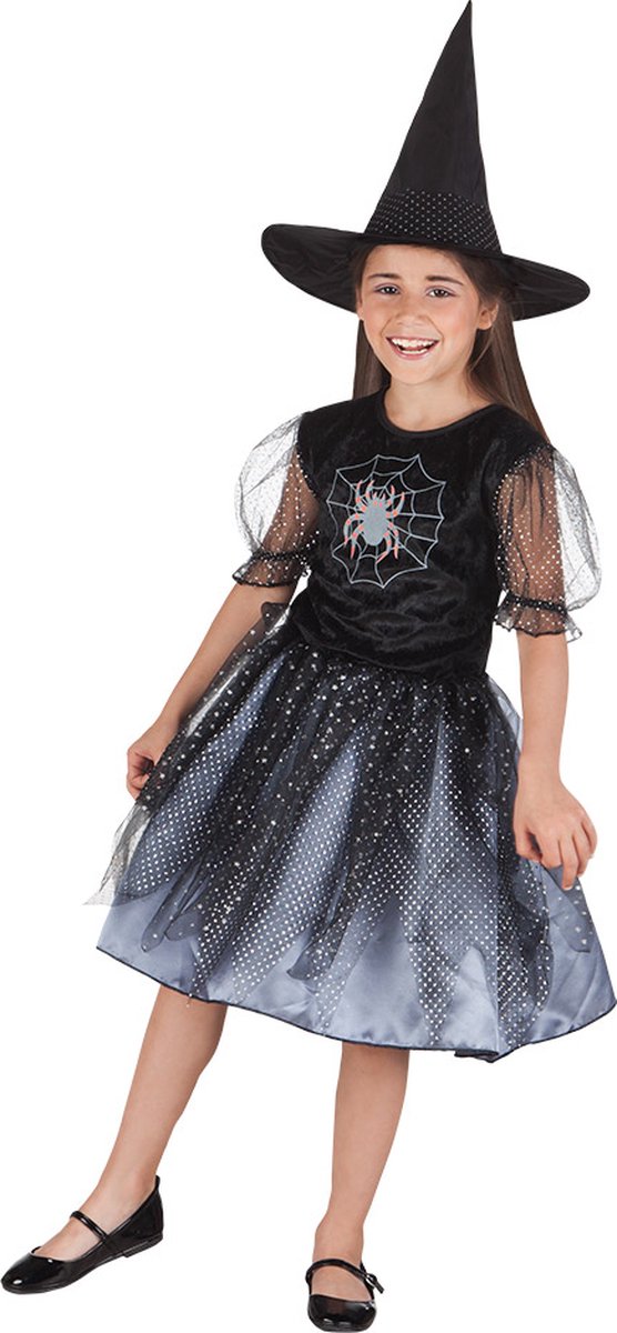 Boland - Kostuum Spider witch (7-9 jr) - Multi - 7-9 jaar - Kinderen - Heks - Halloween verkleedkleding - Heks