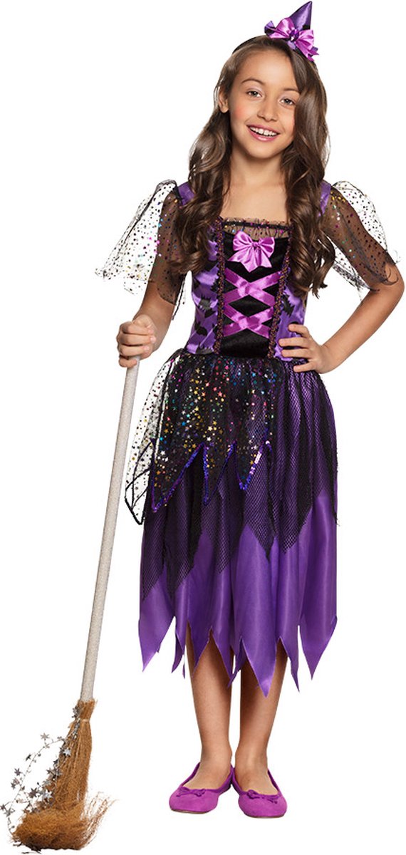 Boland - Kostuum Twinkle witch (10-12 jr) - Multi - 10-12 jaar - Kinderen - Heks - Halloween verkleedkleding - Heks