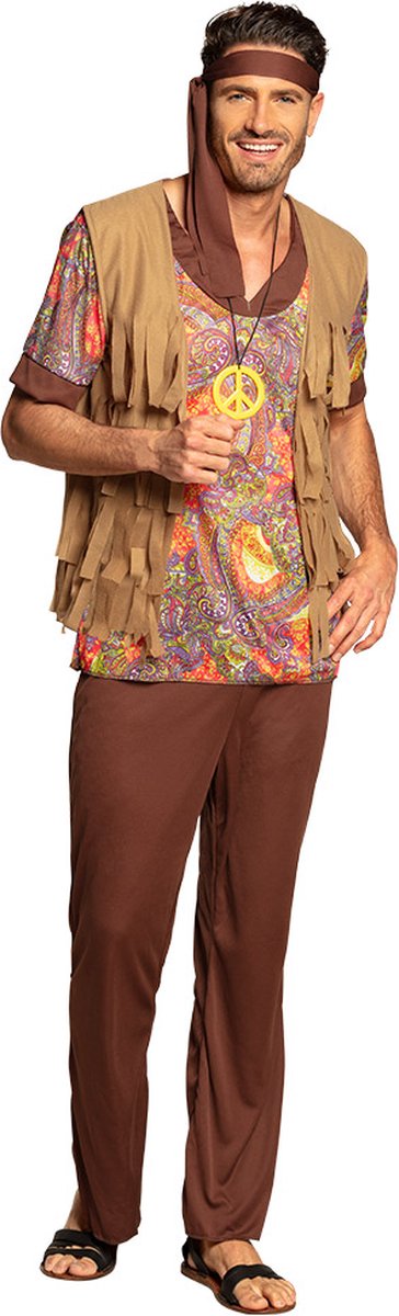 Boland - Kostuum Willow man (54/56) - Multi - XL - Volwassenen - Hippie - 60's & 70's - Hippie & Flower Power